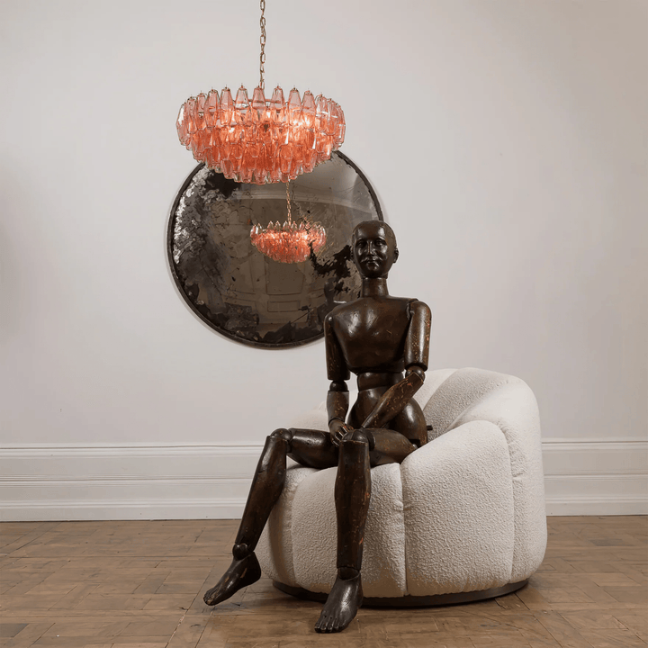 Aurora Lustre Rose Polygone Verre Étagé Moderne Artistique - Neutralighting