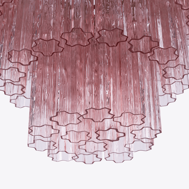 Aurora Lustre Rose Prisme Verre Superposé Élégant - Neutralighting
