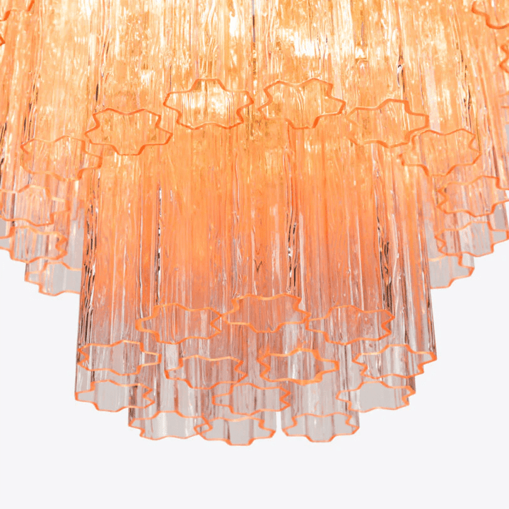Aurora Lustre Rose Prisme Verre Superposé Élégant - Neutralighting