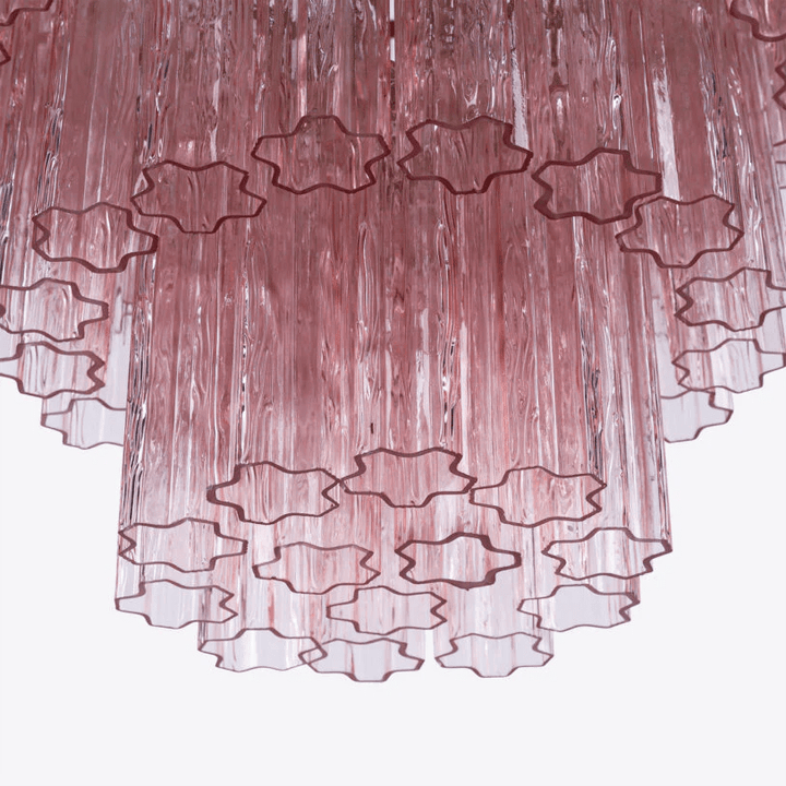 Aurora Lustre Rose Prisme Verre Superposé Élégant - Neutralighting