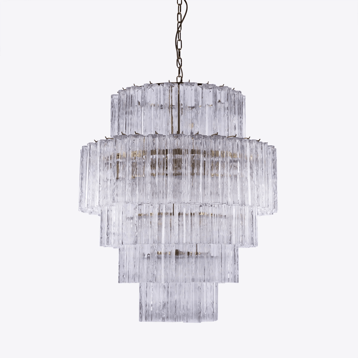 Aurora Lustre Rose Prisme Verre Superposé Élégant - Neutralighting