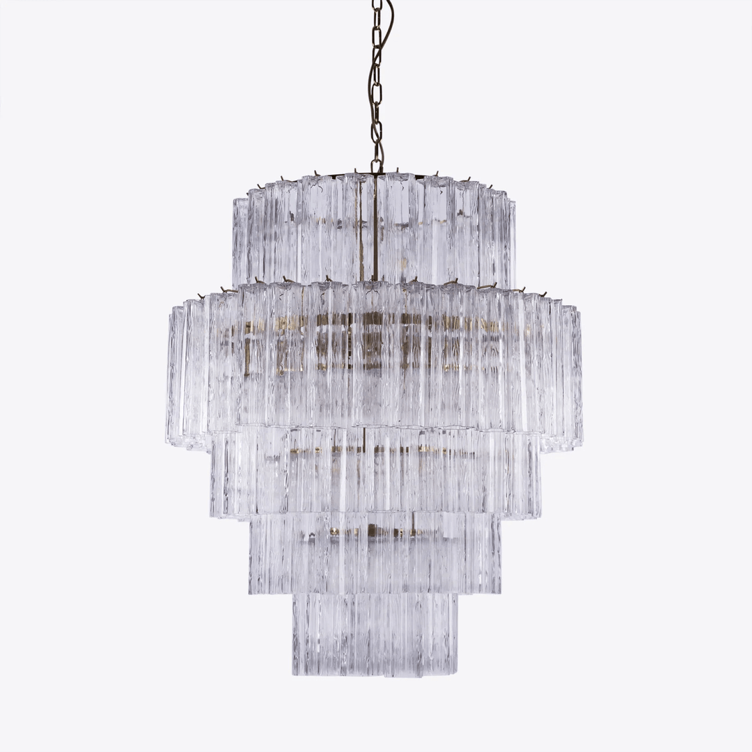 Aurora Lustre Rose Prisme Verre Superposé Élégant - Neutralighting