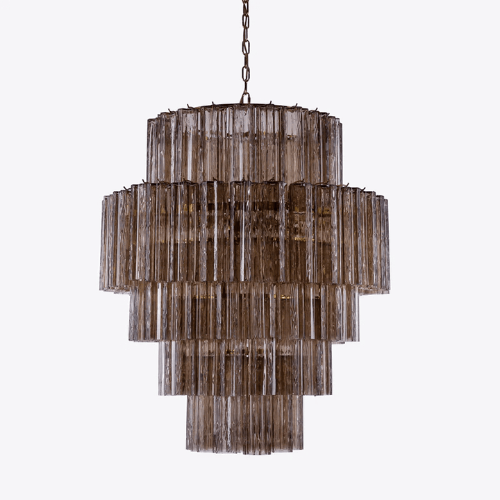 Aurora Lustre Rose Prisme Verre Superposé Élégant - Neutralighting