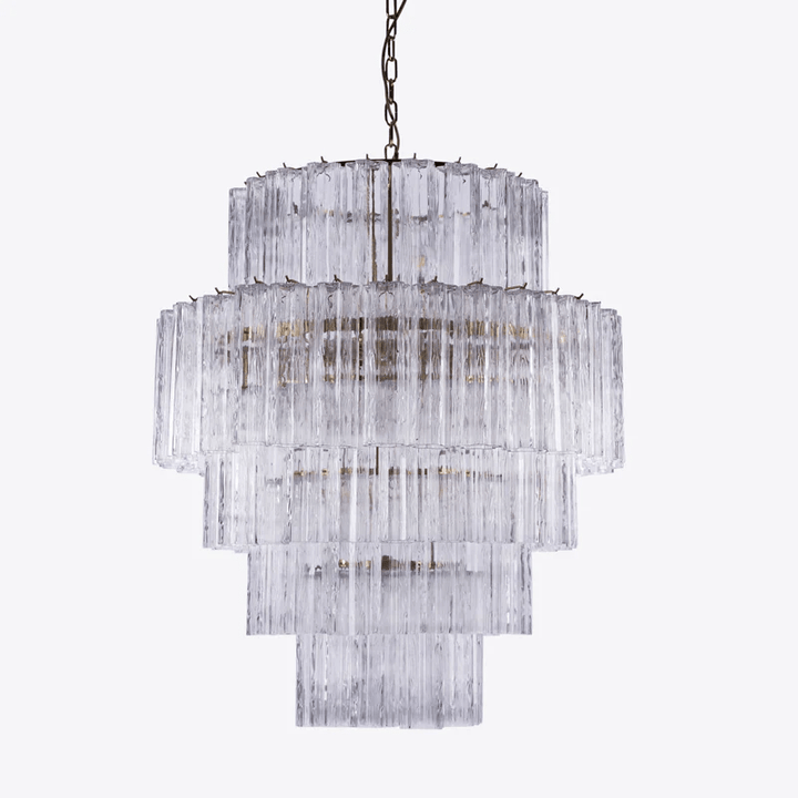 Aurora Lustre Rose Prisme Verre Superposé Élégant - Neutralighting