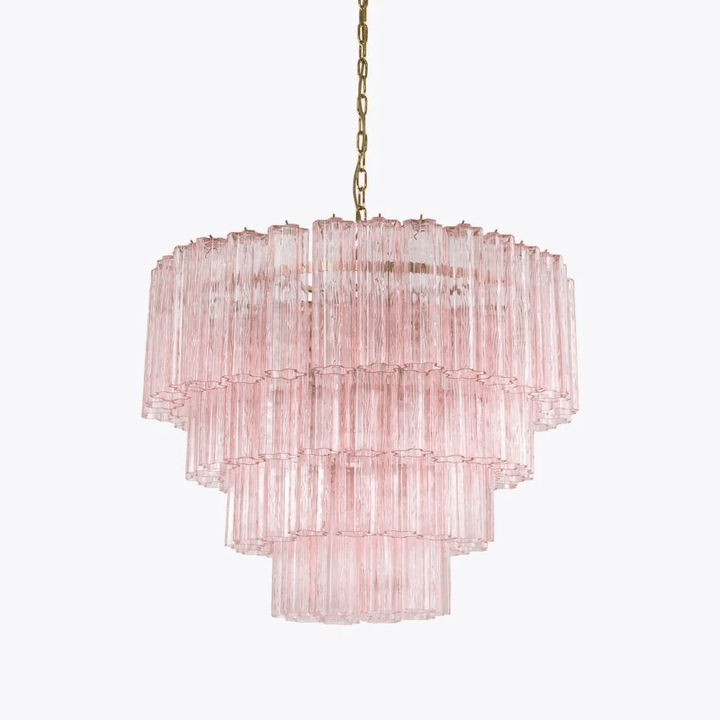 Aurora Lustre Quatre Étage Cannelé Verre - Neutralighting