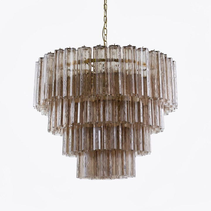 Aurora Lustre Quatre Étage Cannelé Verre - Neutralighting