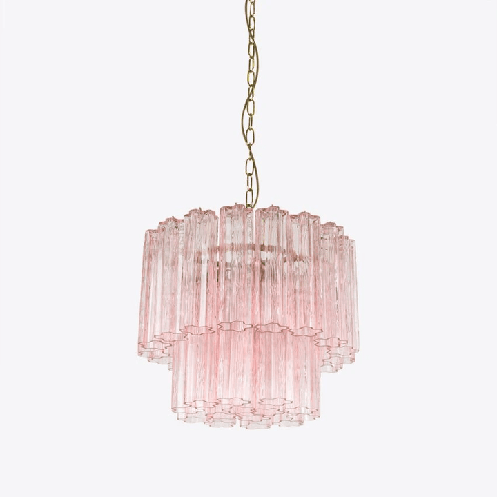 Aurora Chandelier Petit Tube en Verre Murano Treviso - Neutralighting