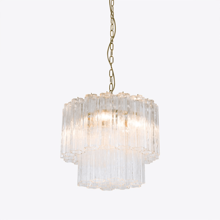 Aurora Chandelier Petit Tube en Verre Murano Treviso - Neutralighting
