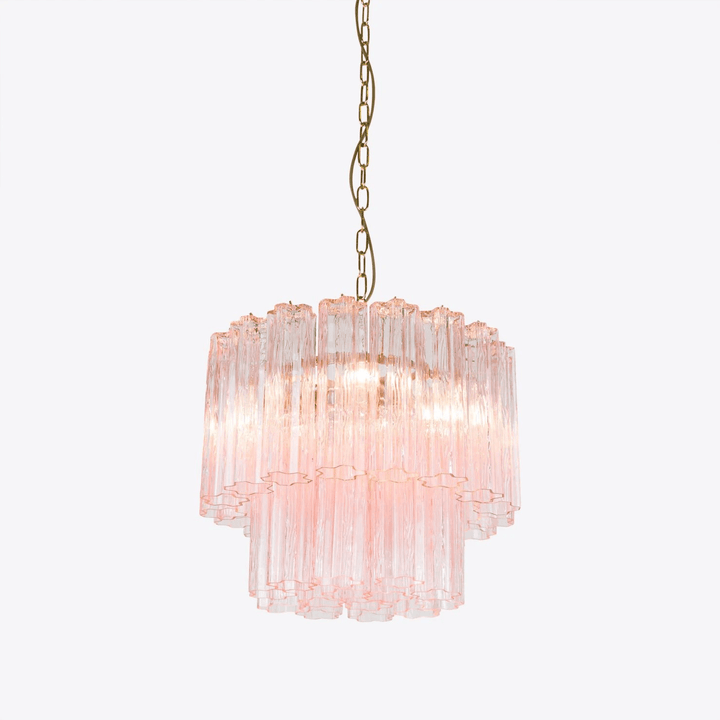 Aurora Chandelier Petit Tube en Verre Murano Treviso - Neutralighting