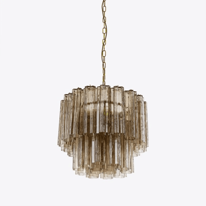 Aurora Chandelier Petit Tube en Verre Murano Treviso - Neutralighting