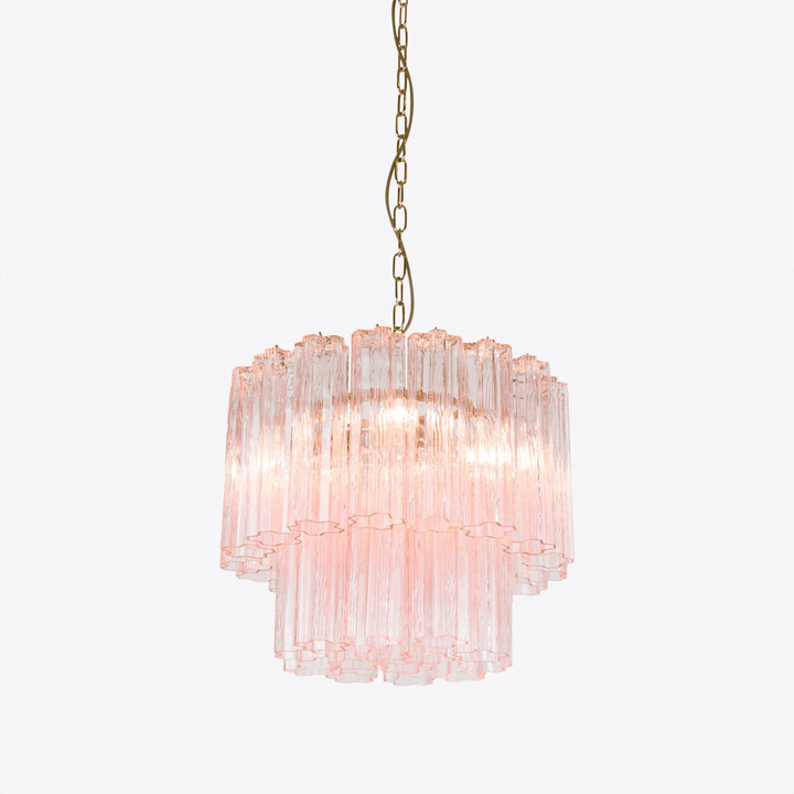 Aurora Chandelier Petit Tube en Verre Murano Treviso - Neutralighting