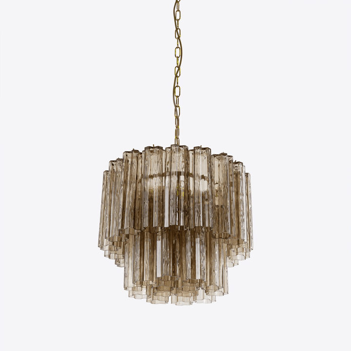 Aurora Chandelier Petit Tube en Verre Murano Treviso - Neutralighting