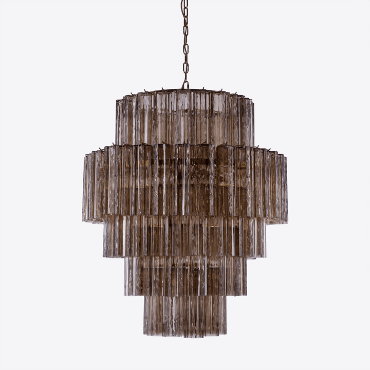 Aurora Lustre Rose Prisme Verre Superposé Élégant - Neutralighting
