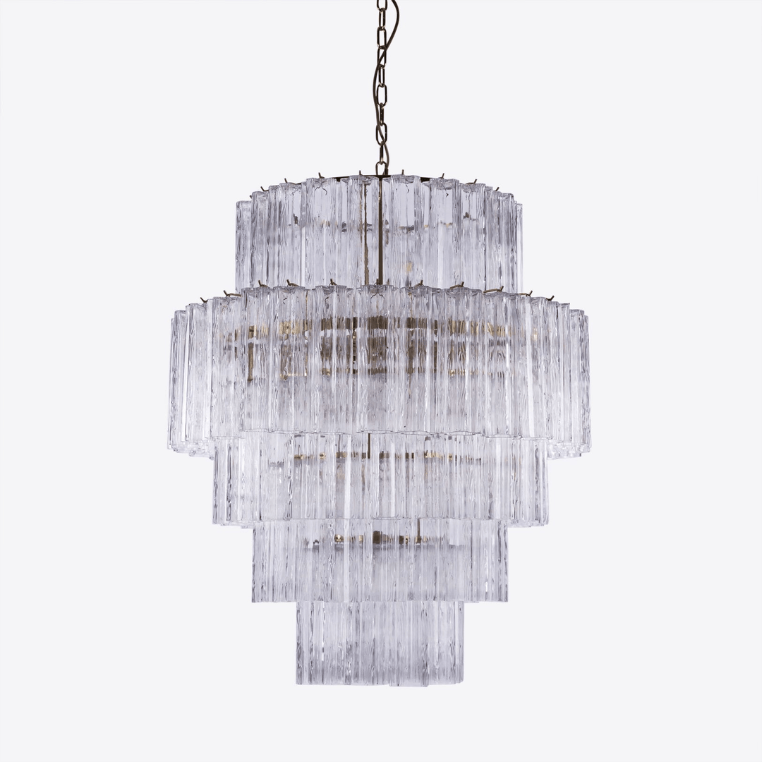 Aurora Lustre Rose Prisme Verre Superposé Élégant - Neutralighting