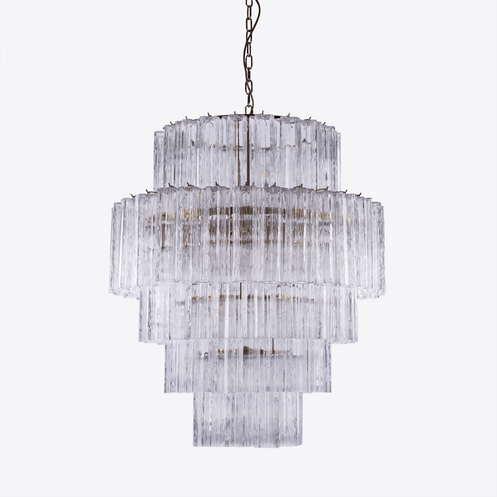Aurora Lustre Rose Prisme Verre Superposé Élégant - Neutralighting