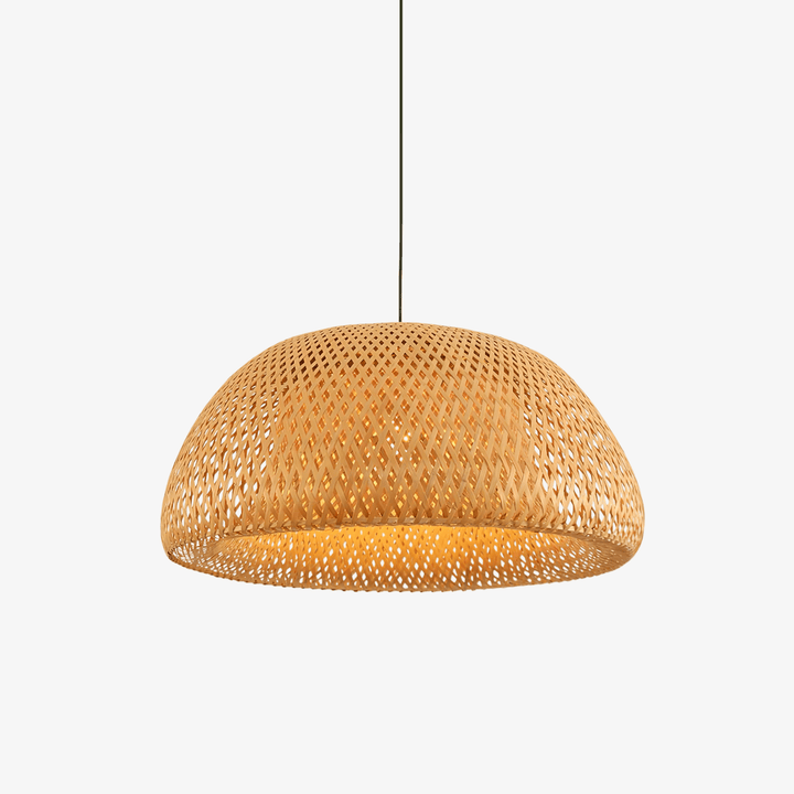 Eurnoros Suspension Unique en Bambou Naturel - Neutralighting