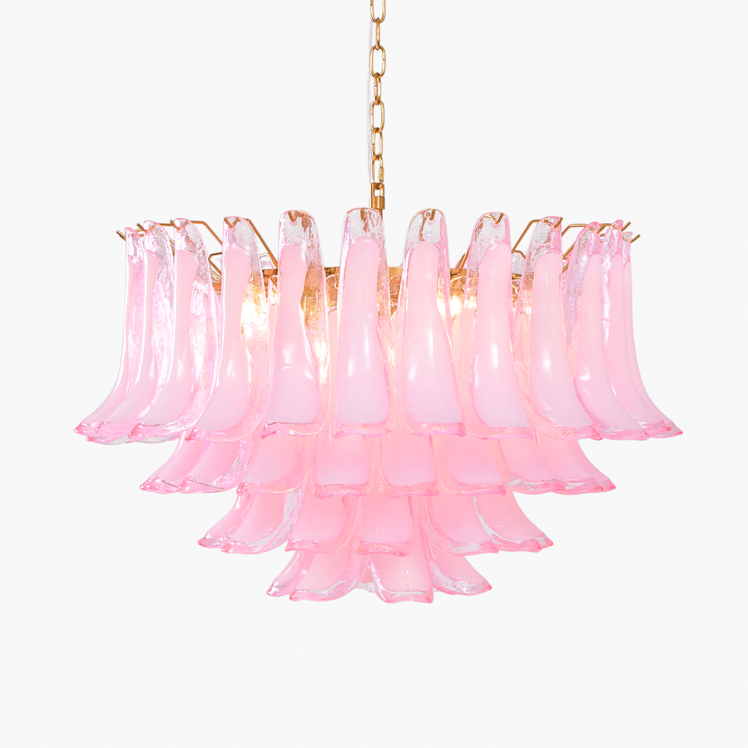 Aurora Lustre Rose Verre Feuille Superposé Florale Glamour - Neutralighting