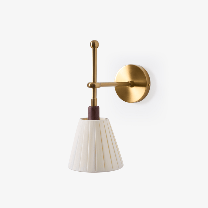 Lustra Lampe Murale en Tissu Plissé Laiton - Neutralighting