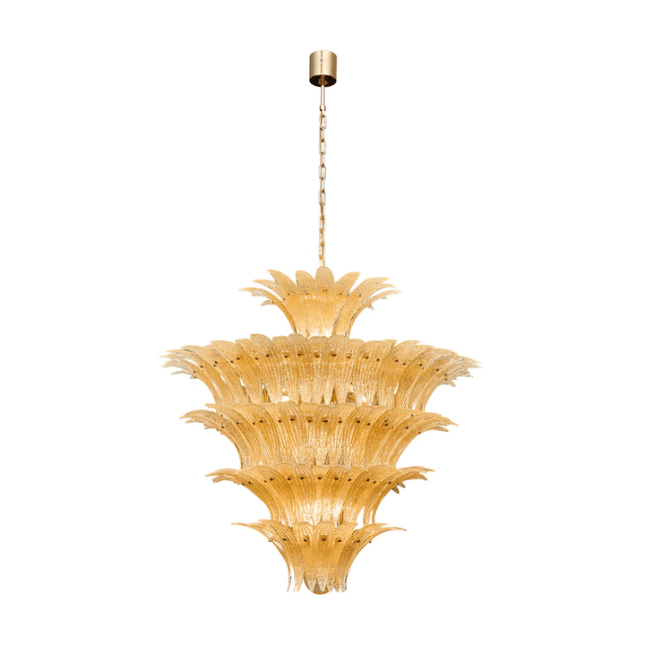 Aurora Chandelier en Verre de Murano Palmette à Niveaux - Neutralighting