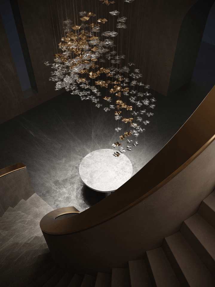 Vecarisra Suspension Lampes Art Verre Tidal Luxe - Neutralighting