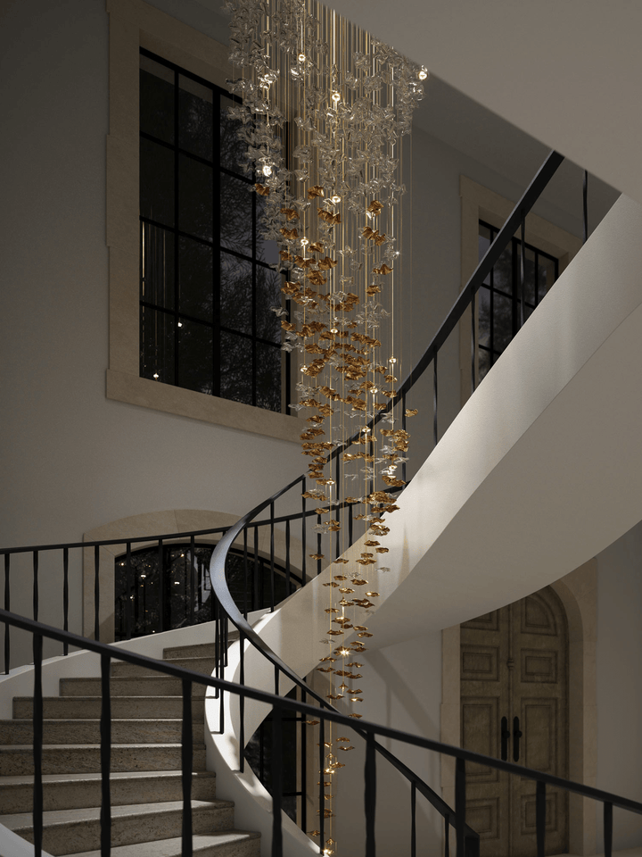 Vecarisra Suspension Lampes Art Verre Tidal Luxe - Neutralighting
