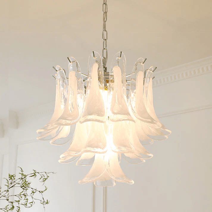 Aurora Lustre Murano Verre Feuille Doré - Neutralighting