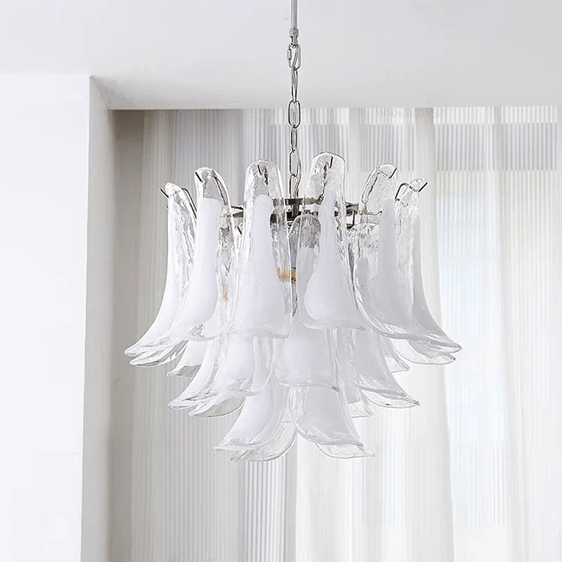 Aurora Lustre Murano Verre Feuille Doré - Neutralighting