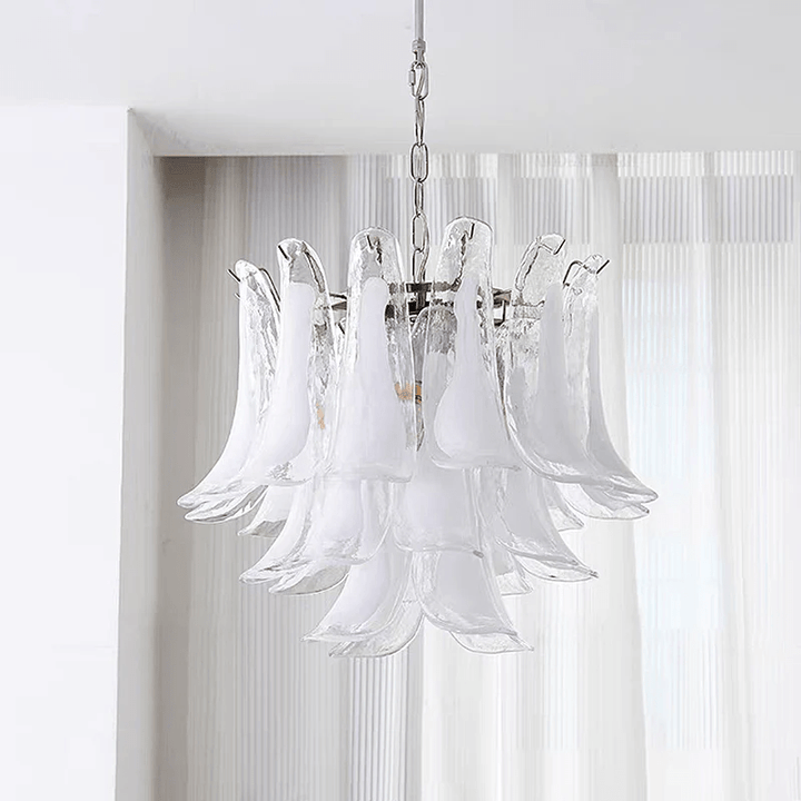 Aurora Lustre Murano Verre Feuille Doré - Neutralighting