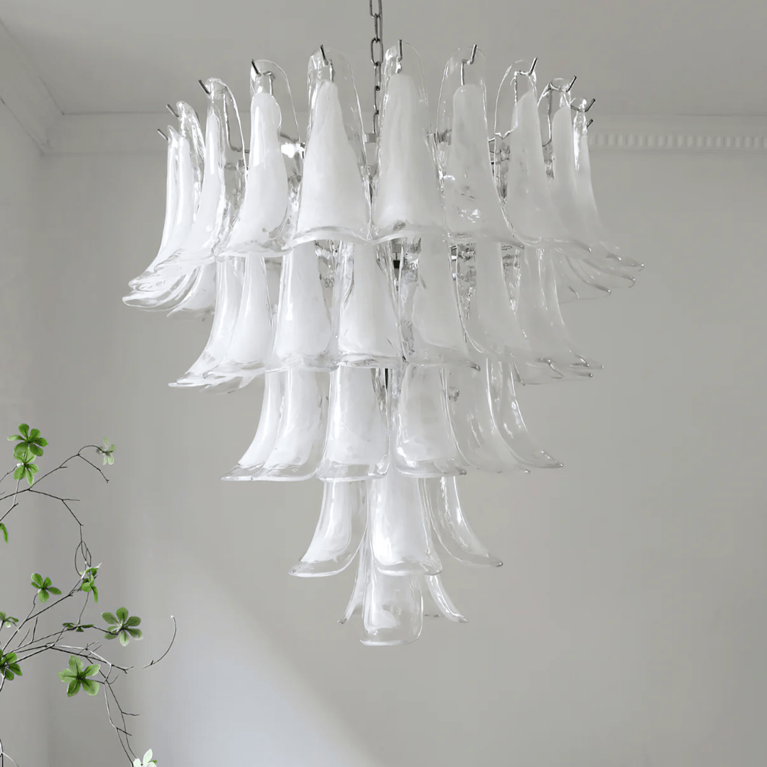 Aurora Lustre Pétales en Verre de Murano Vintage - Neutralighting