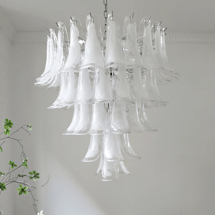 Aurora Lustre Pétales en Verre de Murano Vintage - Neutralighting
