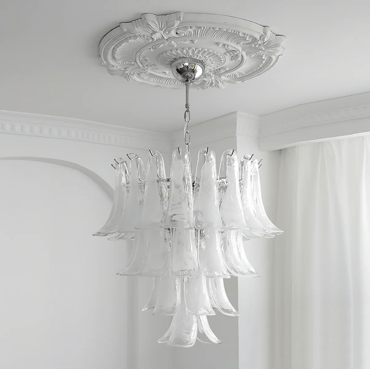 Aurora Lustre Pétales en Verre de Murano Vintage - Neutralighting