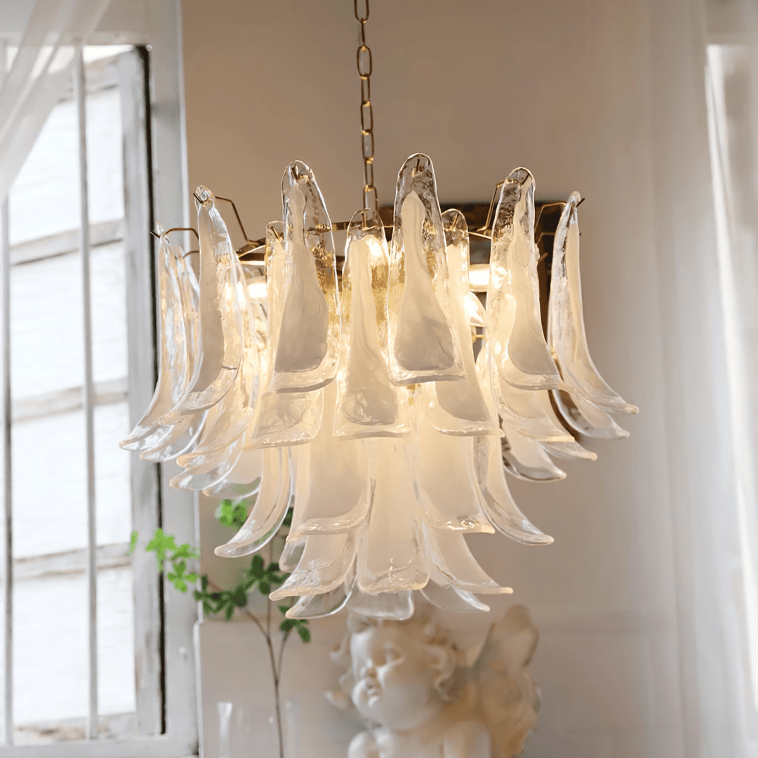 Aurora Lustre Pétales en Verre de Murano Vintage - Neutralighting