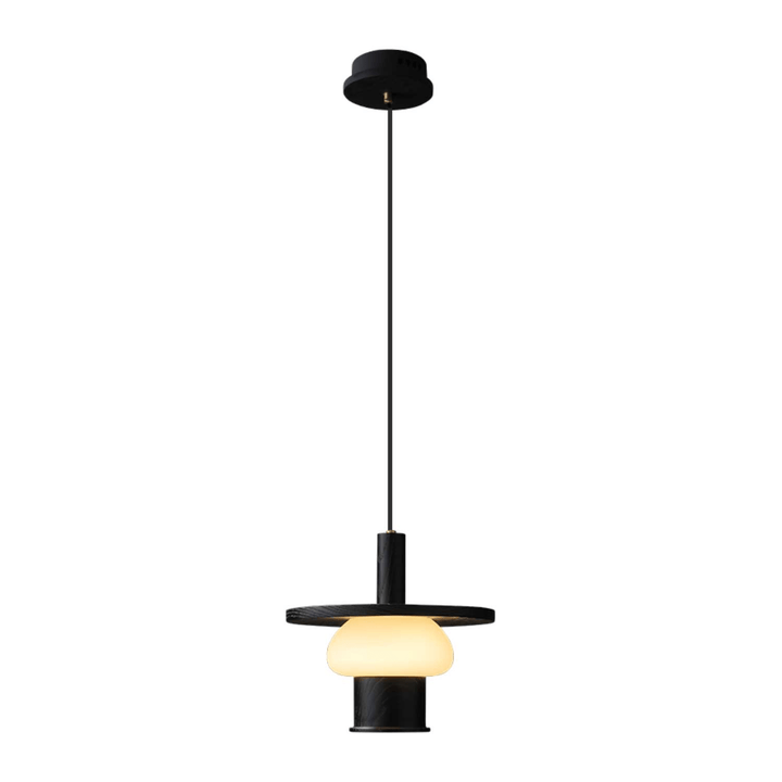 Zephaan Suspension Art Classique en Verre et Bois - Neutralighting