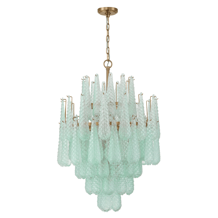 Aurora Lustre Goutte Texturé Verre Élégant - Neutralighting