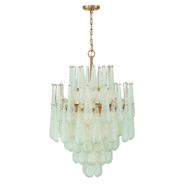 Aurora Lustre Goutte Texturé Verre Élégant - Neutralighting