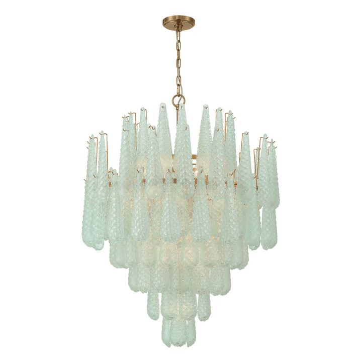 Aurora Lustre Goutte Texturé Verre Élégant - Neutralighting