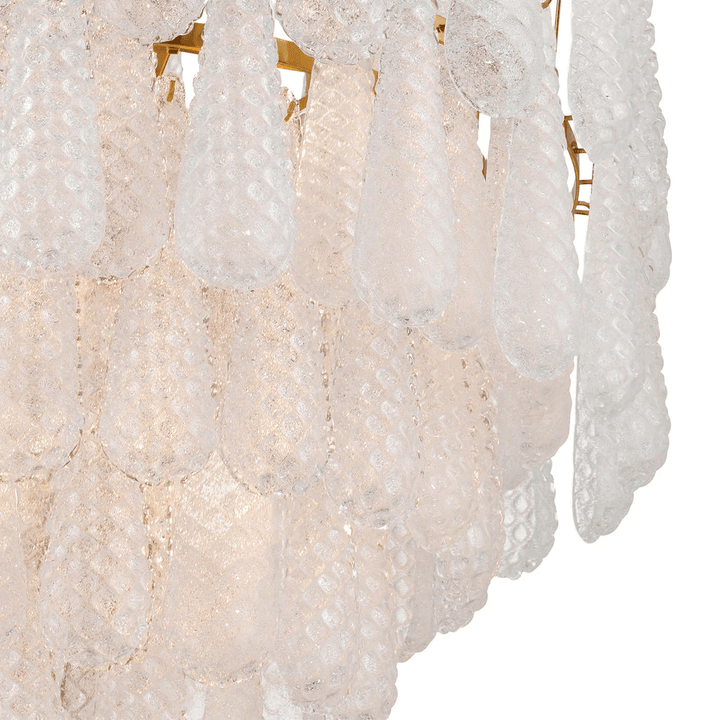 Aurora Lustre Goutte Texturé Verre Élégant - Neutralighting