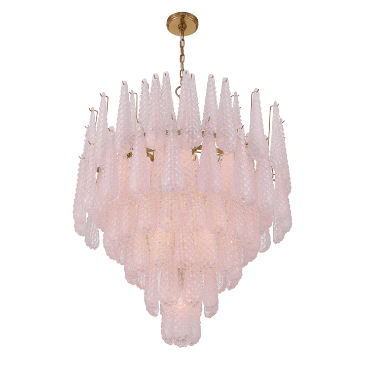 Aurora Lustre Goutte Texturé Verre Élégant - Neutralighting