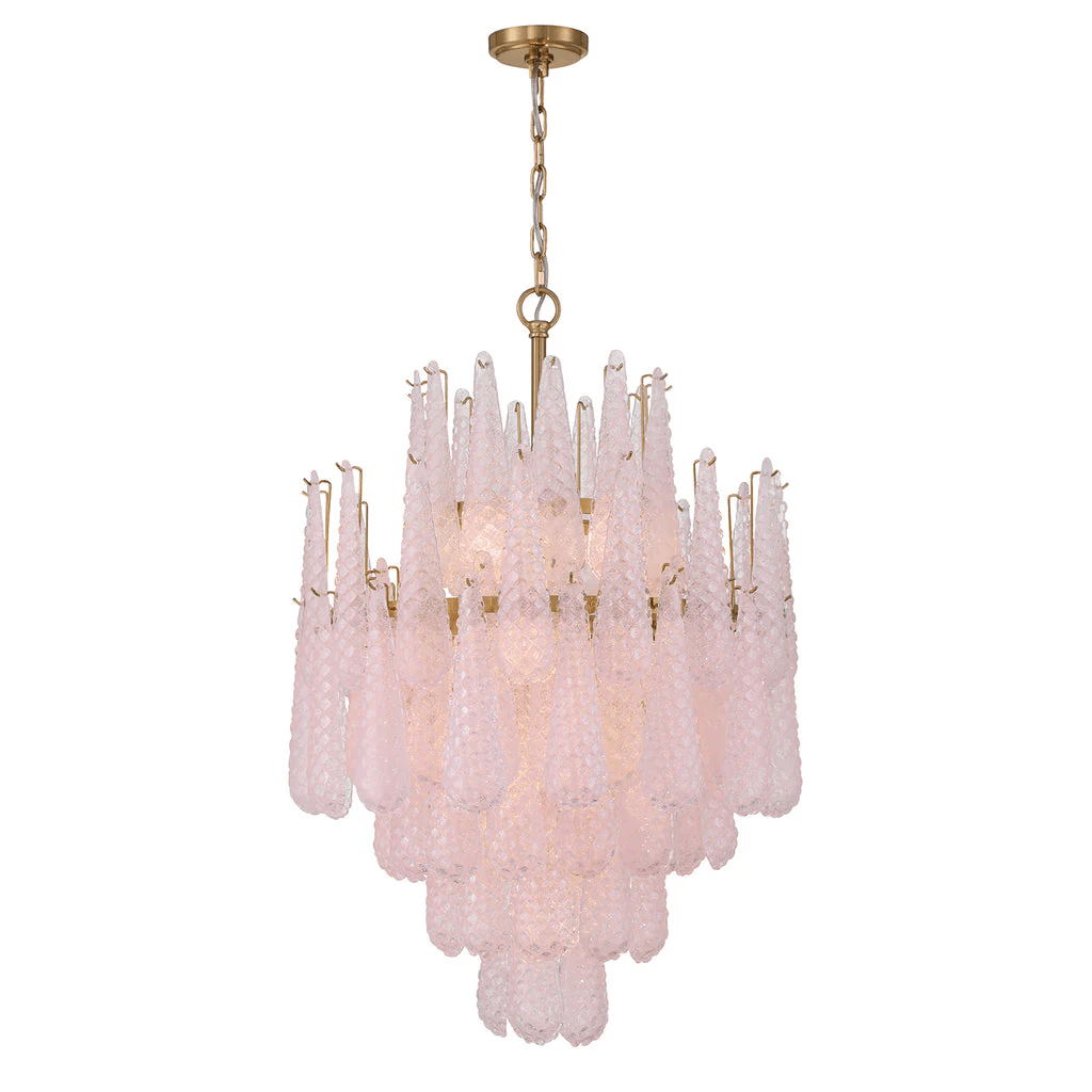 Aurora Lustre Goutte Texturé Verre Élégant - Neutralighting
