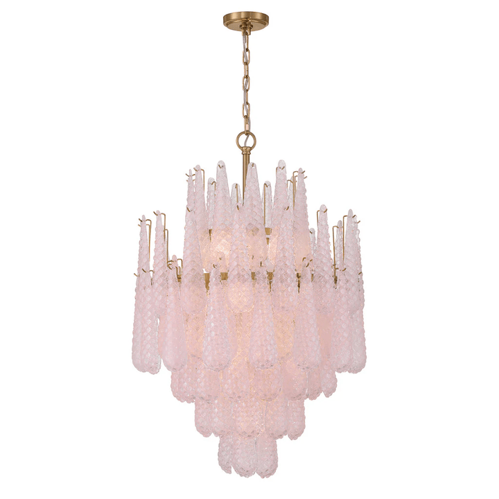 Aurora Lustre Goutte Texturé Verre Élégant - Neutralighting