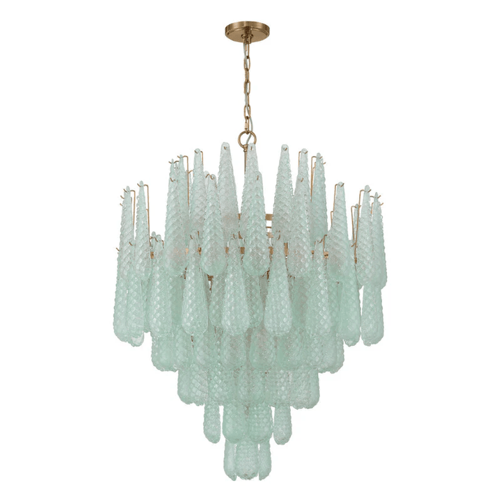 Aurora Lustre Goutte Texturé Verre Élégant - Neutralighting