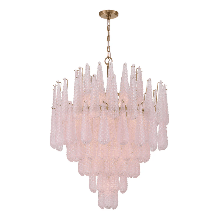 Aurora Lustre Goutte Texturé Verre Élégant - Neutralighting