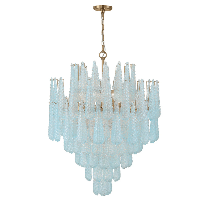 Aurora Lustre Goutte Texturé Verre Élégant - Neutralighting