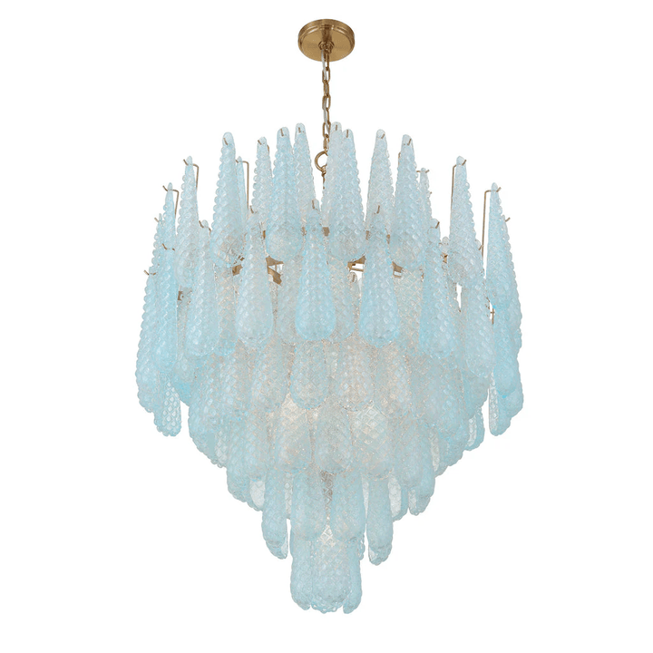 Aurora Lustre Goutte Texturé Verre Élégant - Neutralighting