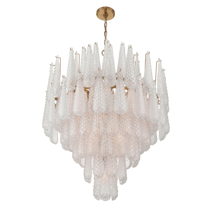 Aurora Lustre Goutte Texturé Verre Élégant - Neutralighting