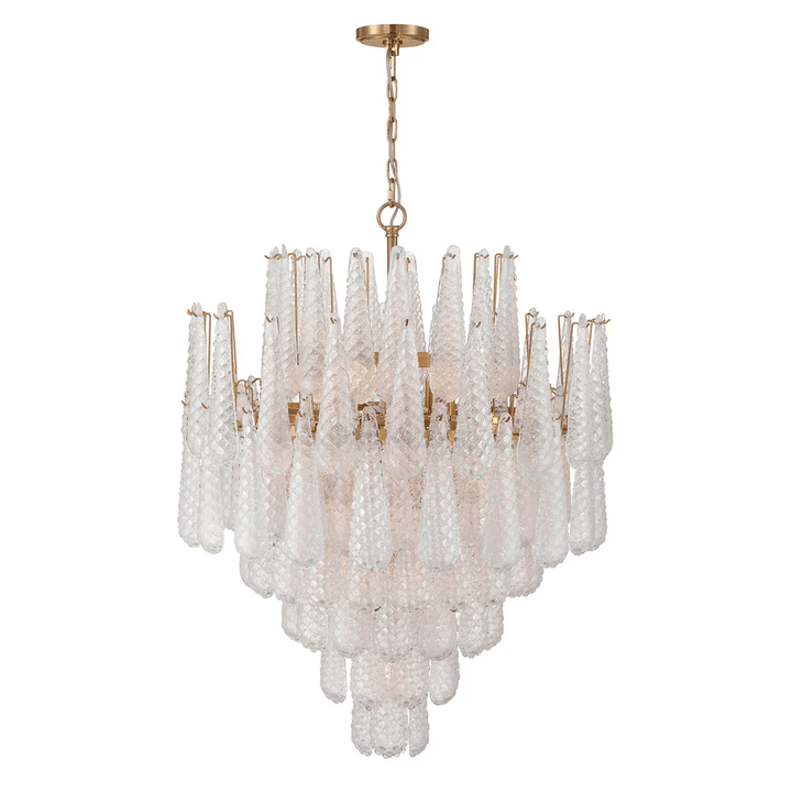Aurora Lustre Goutte Texturé Verre Élégant - Neutralighting