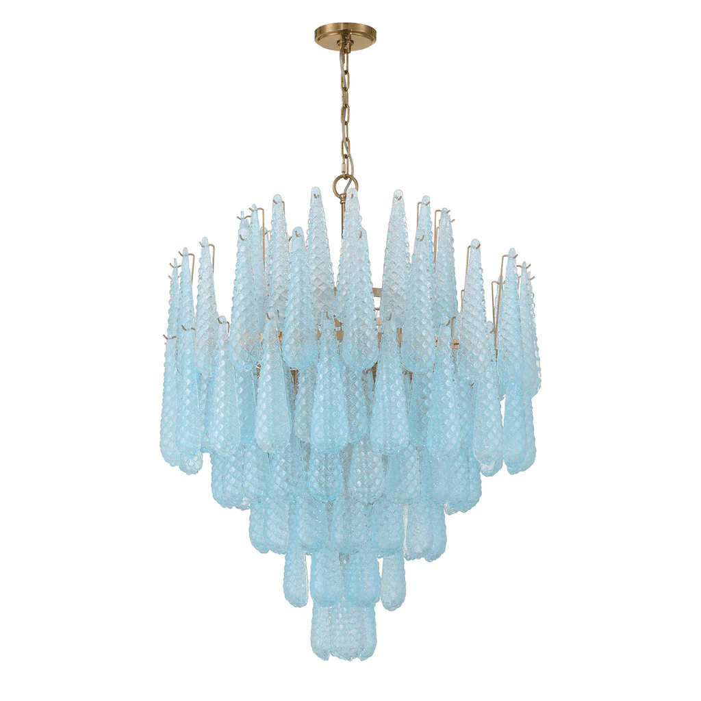 Aurora Lustre Goutte Texturé Verre Élégant - Neutralighting