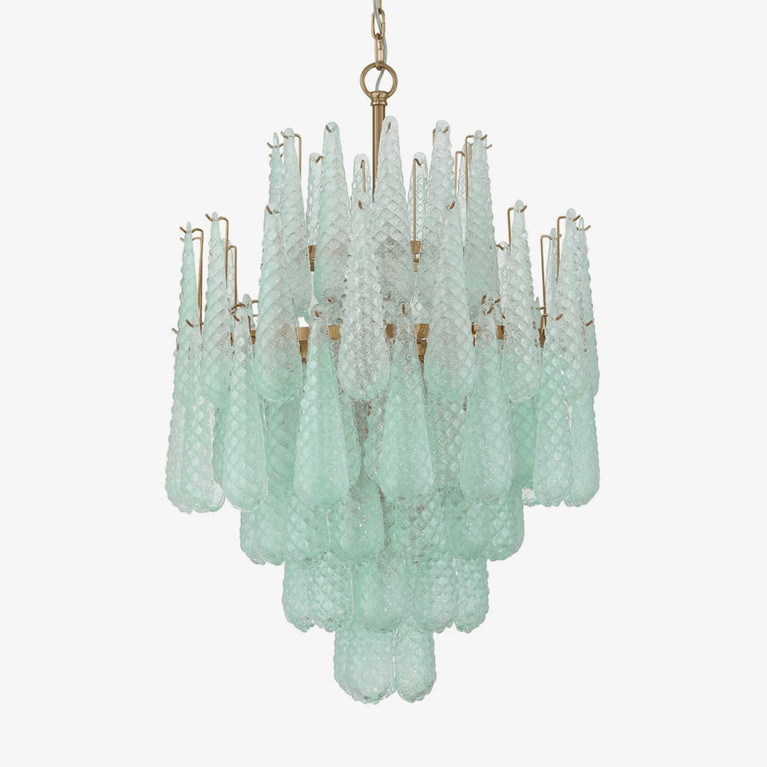 Aurora Lustre Goutte Texturé Verre Élégant - Neutralighting