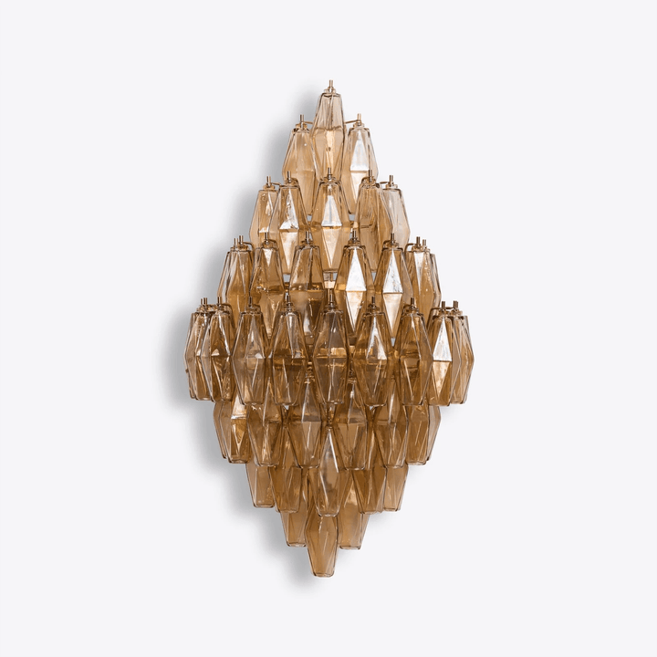 Aurora Luminaire Mural Ambre Diamant Polyèdre Vintage - Neutralighting