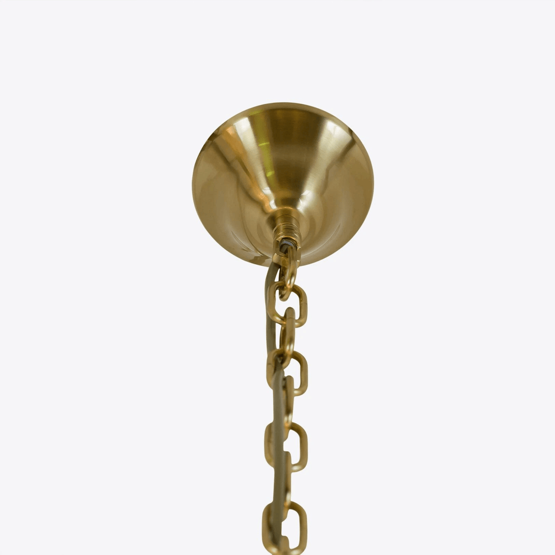 Aurora Lustre Tambour Ambre Verre - Neutralighting